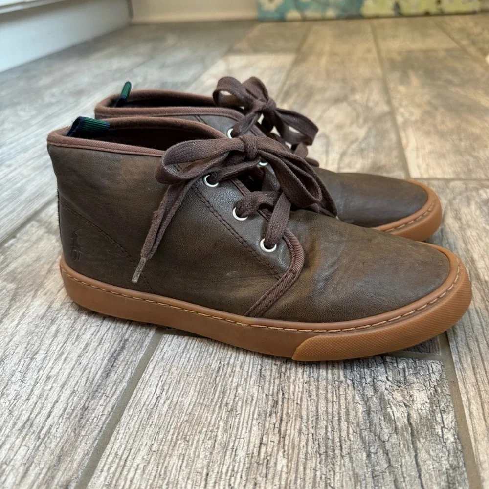 Polo by Ralph Lauren Brown Leather Chukka Boots